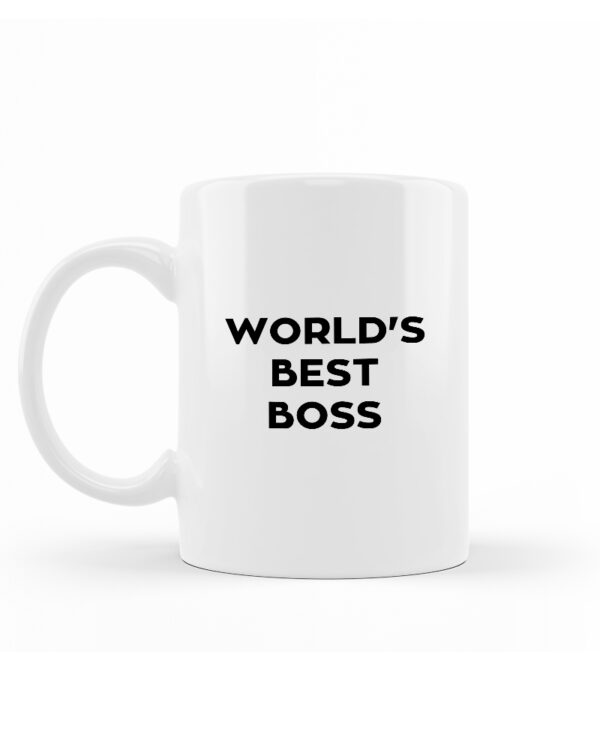 World's Best Boss Κούπα Κεραμική Λευκή 330ml - Image 2