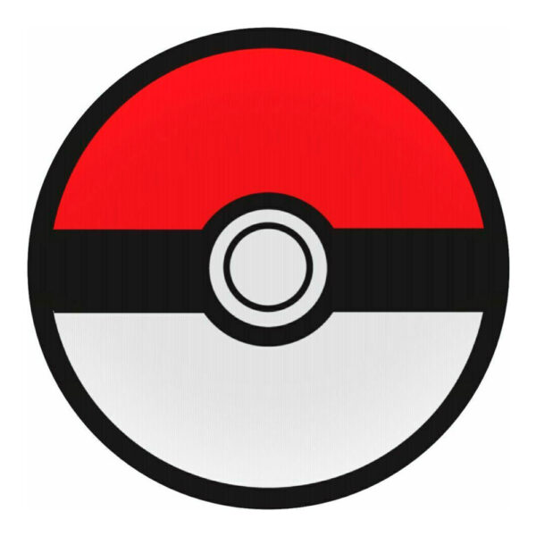 Pokemon ball, Mousepad Κόκκινο Στρογγυλό 20cm - Image 1