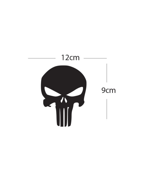 Αυτοκόλλητο Αυτοκινήτου Punisher Μαύρο - Image 2