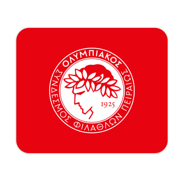 Ολυμπιακός Logo Mousepad Κόκκινο  22x18cm - Image 1
