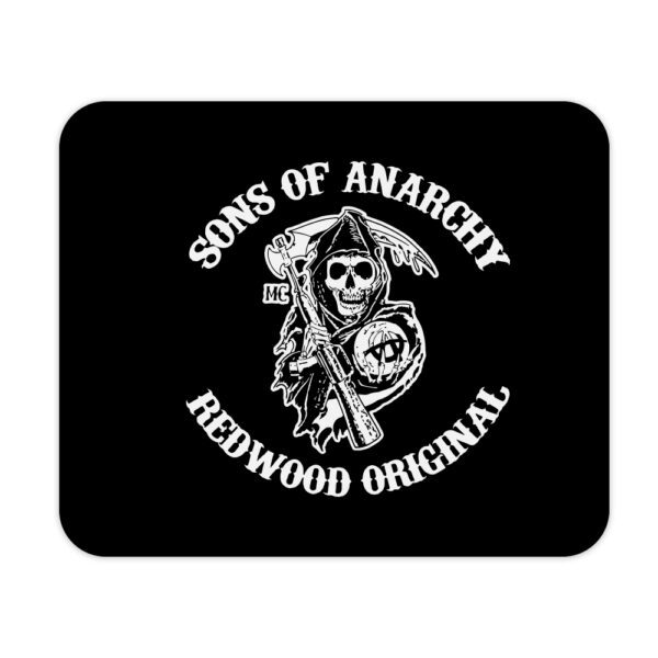 Sons of Anarchy Mousepad Μαύρο 22x18cm - Image 1
