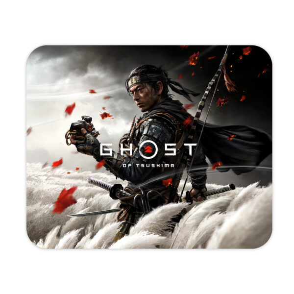 Ghost of Tsutsima Mousepad Μαύρο 22x18cm - Image 1