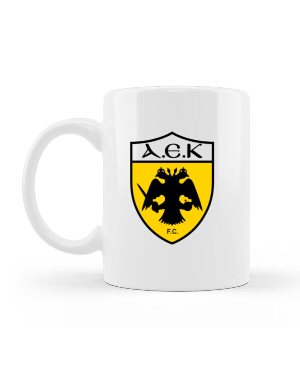 ΑΕΚ Κούπα Κεραμική Λευκή 330ml - Image 2