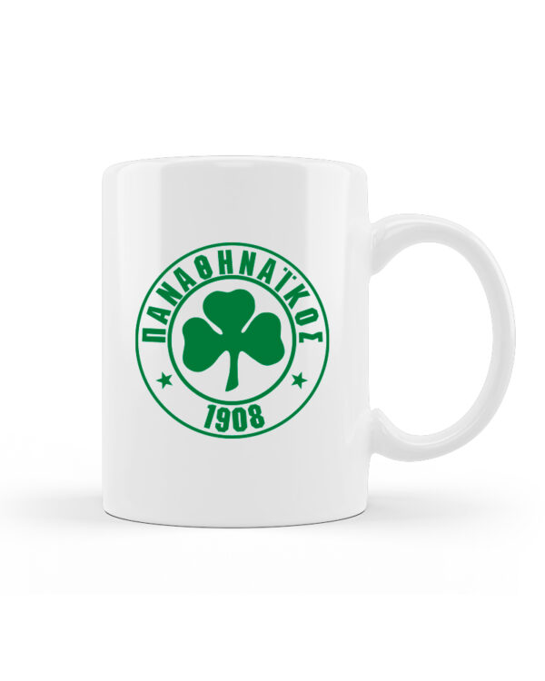 Παναθηναϊκός Κούπα Κεραμική Λευκή 330ml - Image 1