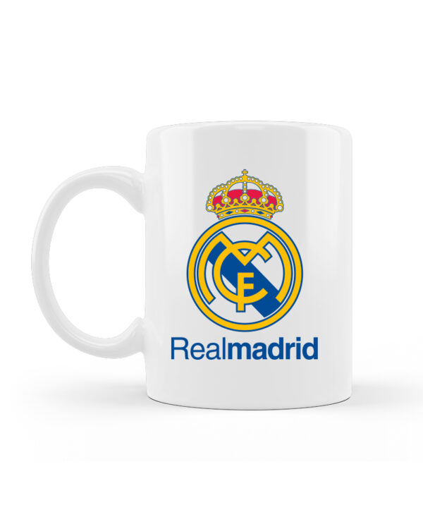 Real Madrid Κούπα Κεραμική Λευκή 330ml - Image 2