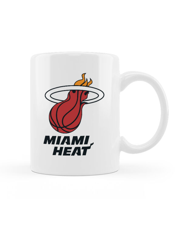 Κούπα Κεραμική Miami Heat Λευκή 330ml - Image 1