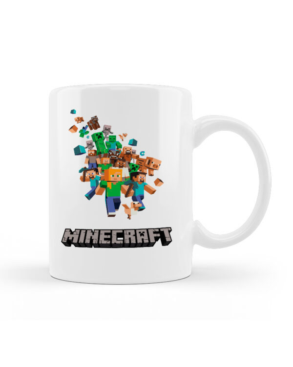 Κούπα Κεραμική Λευκή Minecraft 330ml - Image 1