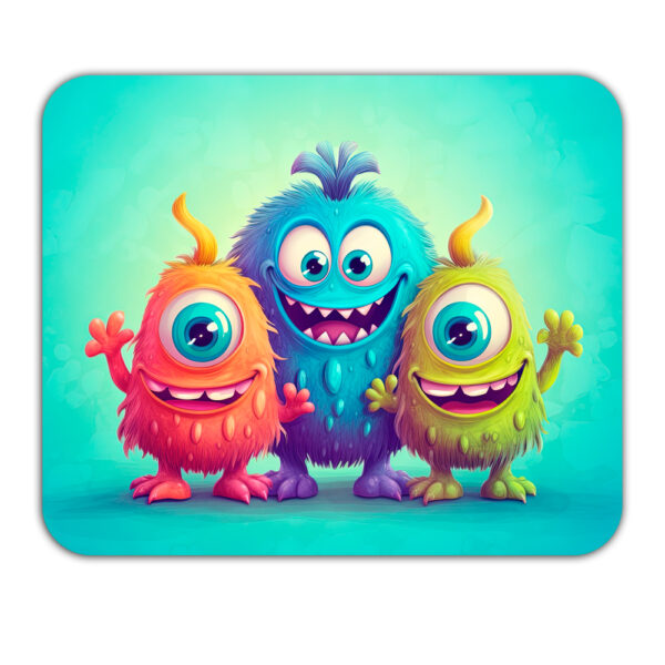 Mousepad Monsters Μαύρο 220mm - Image 1