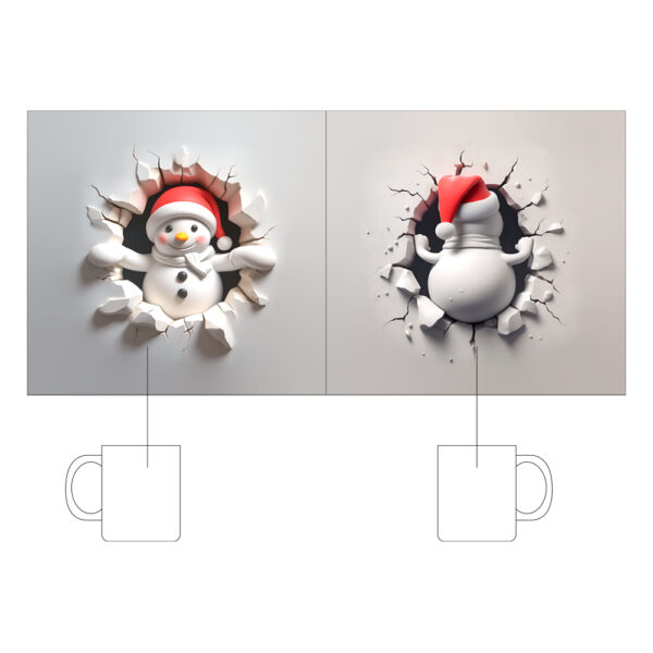 Κούπα Κεραμική Λευκή Χριστουγεννιάτικη 330ml - Image 2