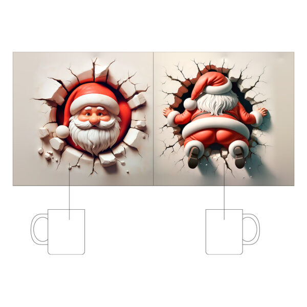 Κούπα Κεραμική Λευκή Χριστουγεννιάτικη 330ml - Image 2