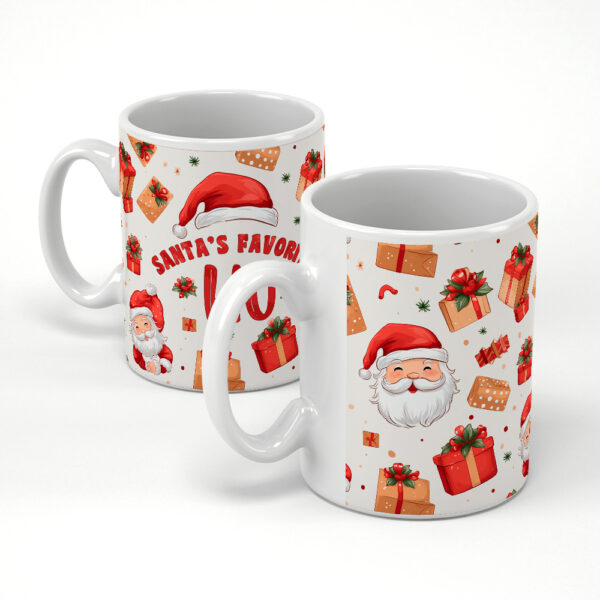 Κούπα Κεραμική Λευκή  Χριστουγεννιάτικη 330ml - Image 1