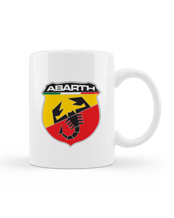Κούπα Κεραμική Λευκή Fiat Abarth 330ml - Image 1