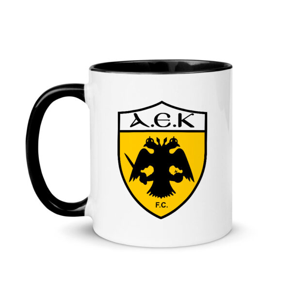 Κούπα Κεραμική Μαύρη ΑΕΚ F.C. 330ml - Image 2