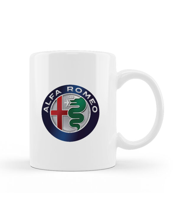 Κούπα Κεραμική Λευκή Alfa Romeo 330ml - Image 1