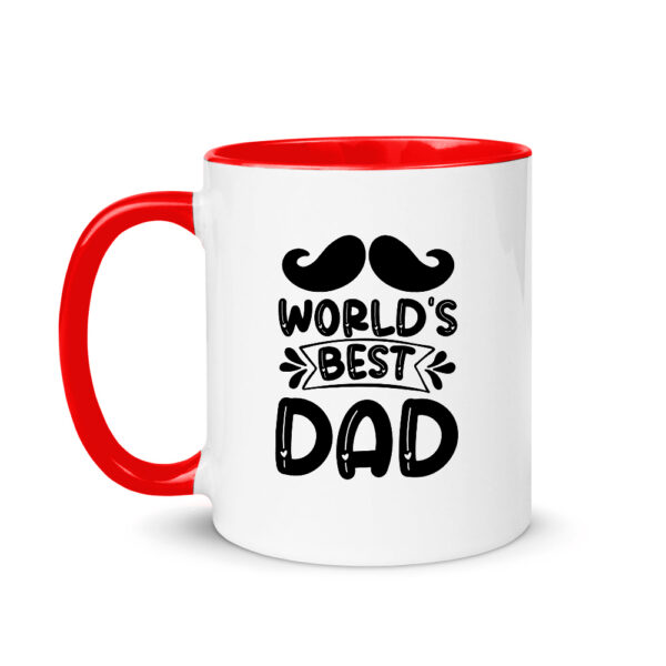 Κούπα Κεραμική Κόκκινη Best Dad 330ml - Image 2