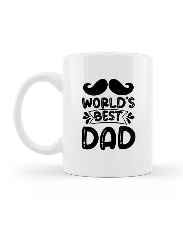Κούπα Κεραμική Λευκή Best Dad 330ml - Image 2