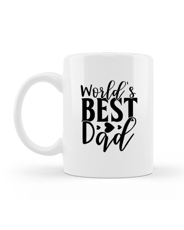 Κούπα Κεραμική Λευκή Best Dad 330ml - Image 2
