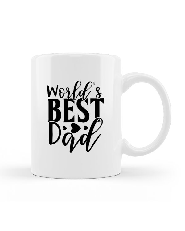 Κούπα Κεραμική Λευκή Best Dad 330ml - Image 1