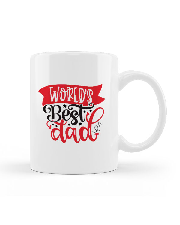 Κούπα Κεραμική Λευκή Best Dad 330ml - Image 1