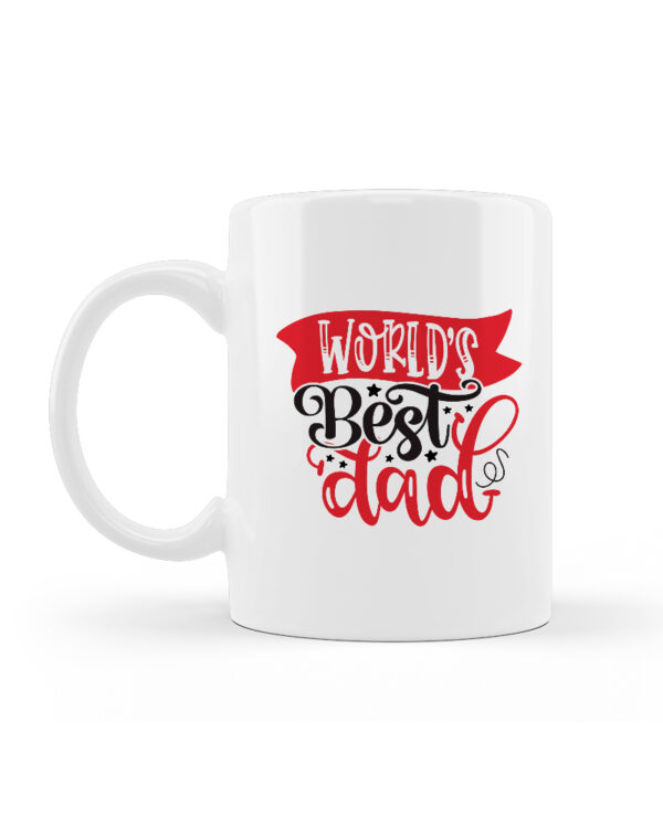 Κούπα Κεραμική Λευκή Best Dad 330ml - Image 2