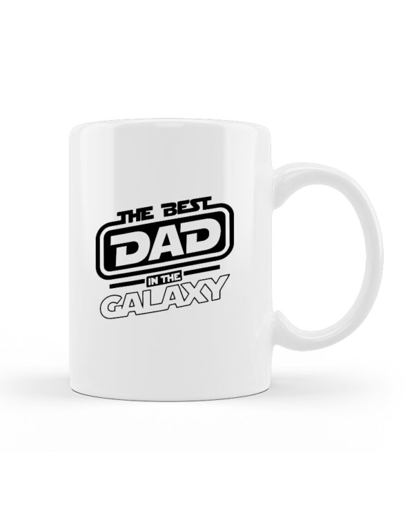 Κούπα Κεραμική Λευκή Best Dad in the galaxy 330ml - Image 1