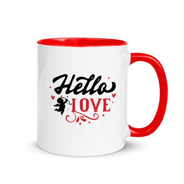 Κούπα Κεραμική Κόκκινη Valentines Day Hello Love 330ml - Image 1