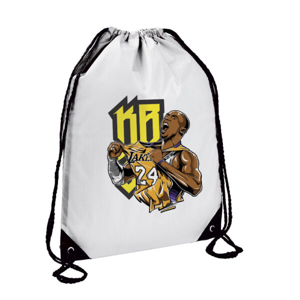 Τσάντα πλάτης γυμναστηρίου Lakers Kobe Λευκή - Image 1