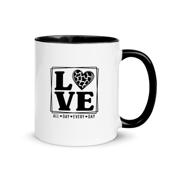 Κούπα Κεραμική Μαύρη Valentines Day Love All Day Every Day 330ml - Image 1