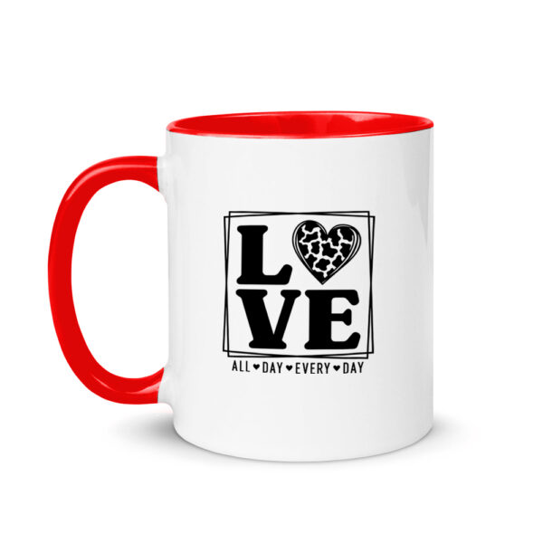 Κούπα Κεραμική Κόκκινη Valentines Day Love All Day Every Day 330ml - Image 2