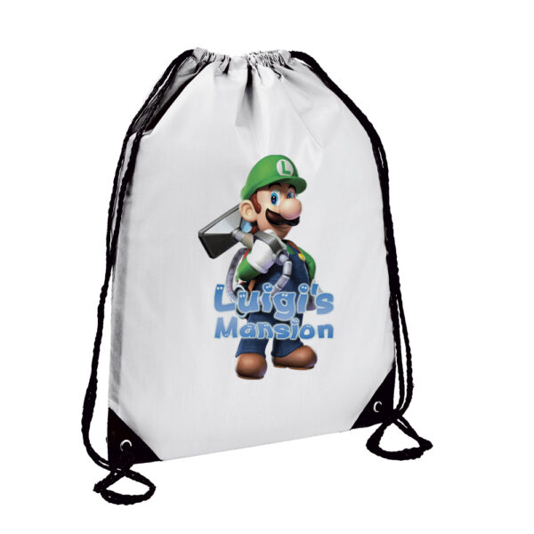 Τσάντα πλάτης γυμναστηρίου Luigi's Mansion Λευκή - Image 1