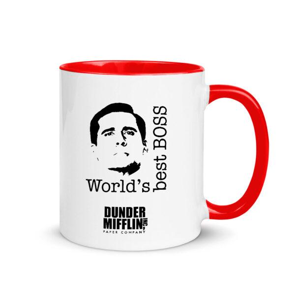 Κούπα Κεραμική Κόκκινη The office best boss 330ml - Image 1