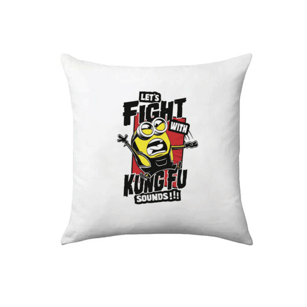Μαξιλάρι Καναπέ Minions Kung Fu Λευκό 40cm x 40cm - Image 1