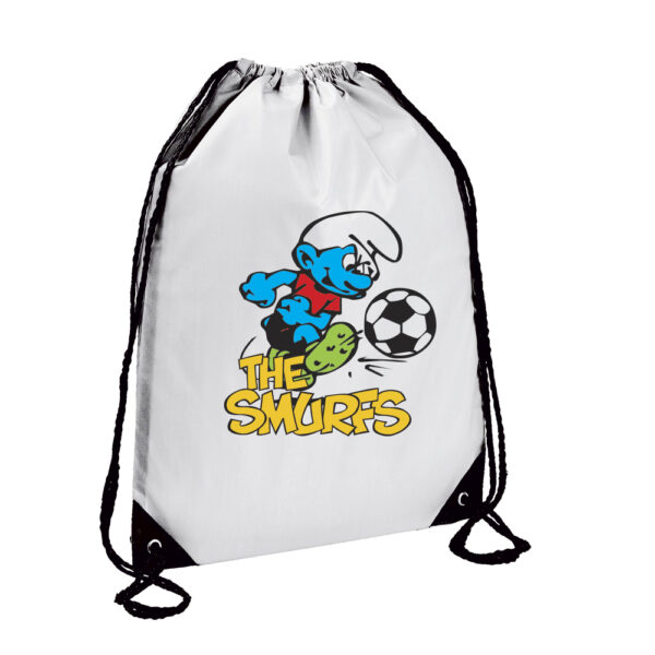 Τσάντα πλάτης γυμναστηρίου The Smurfs Λευκή - Image 1