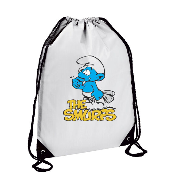 Τσάντα πλάτης γυμναστηρίου The Smurfs Λευκή - Image 1