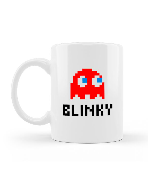 Κούπα Κεραμική Λευκή PACMAN Blinky 330ml - Image 2