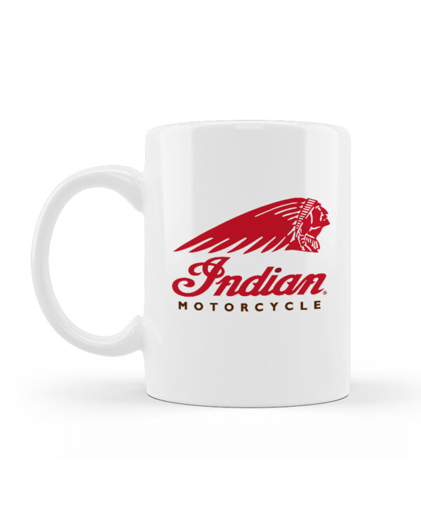 Κούπα Κεραμική Λευκή Indian Motors 330ml - Image 2