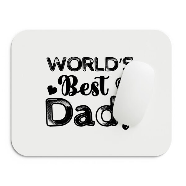Mousepad Best Dad Λευκό 220mm - Image 1