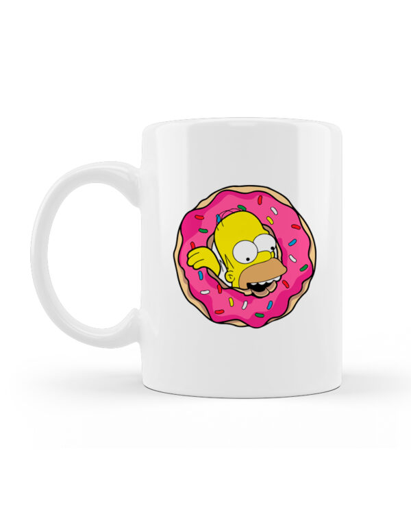 Κούπα Κεραμική Λευκή Simpson Donut 330ml - Image 2