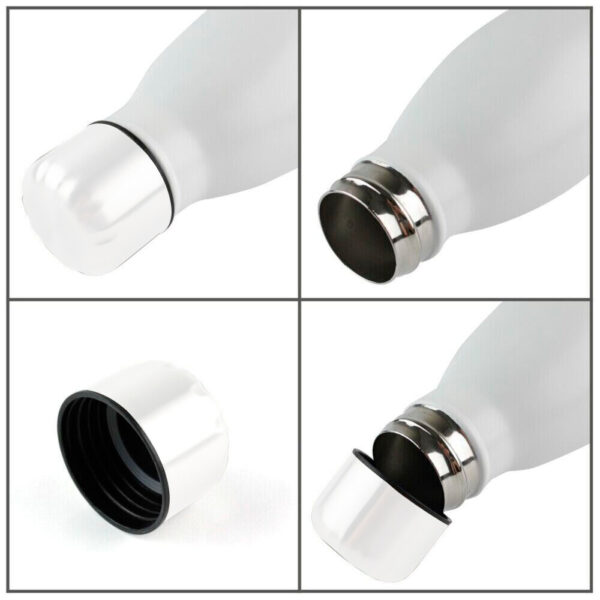 Θερμός Παγούρι Λευκό 500ml