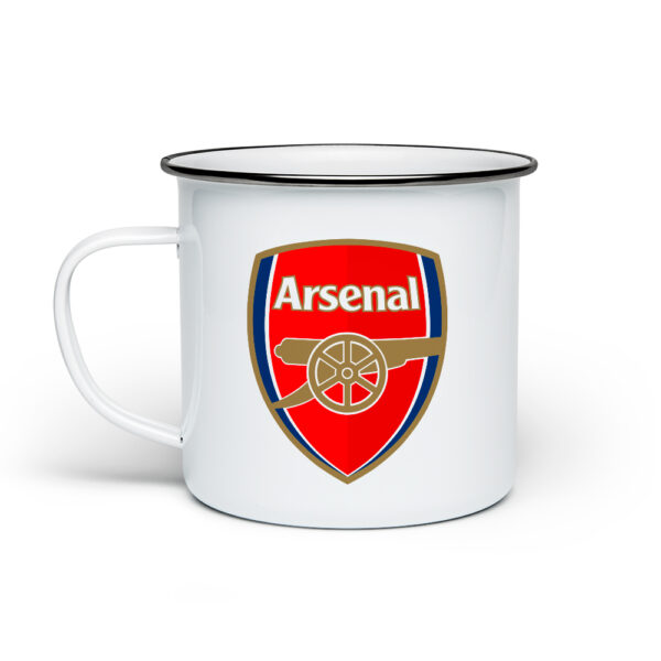 Κούπα Μεταλλική Εμαγιέ Λευκή Arsenal 355ml - Image 2
