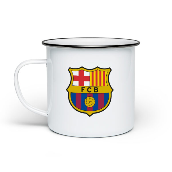 Κούπα Μεταλλική Εμαγιέ Λευκή Barcelona 355ml - Image 2